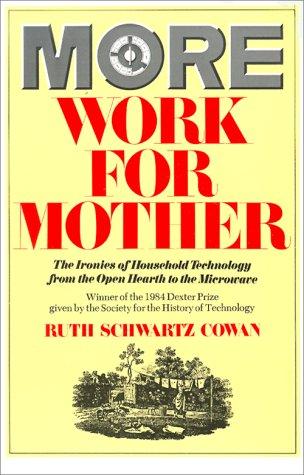 More Work for Mother by Ruth Schwartz Cowan (1983), book cover|160